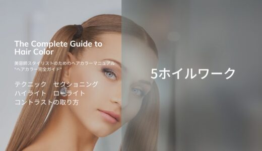 【ヘアカラー基礎知識　ハイライト　ローライト】ホイルワークテクニックとコントラストの取り方　ヘアカラーガイド